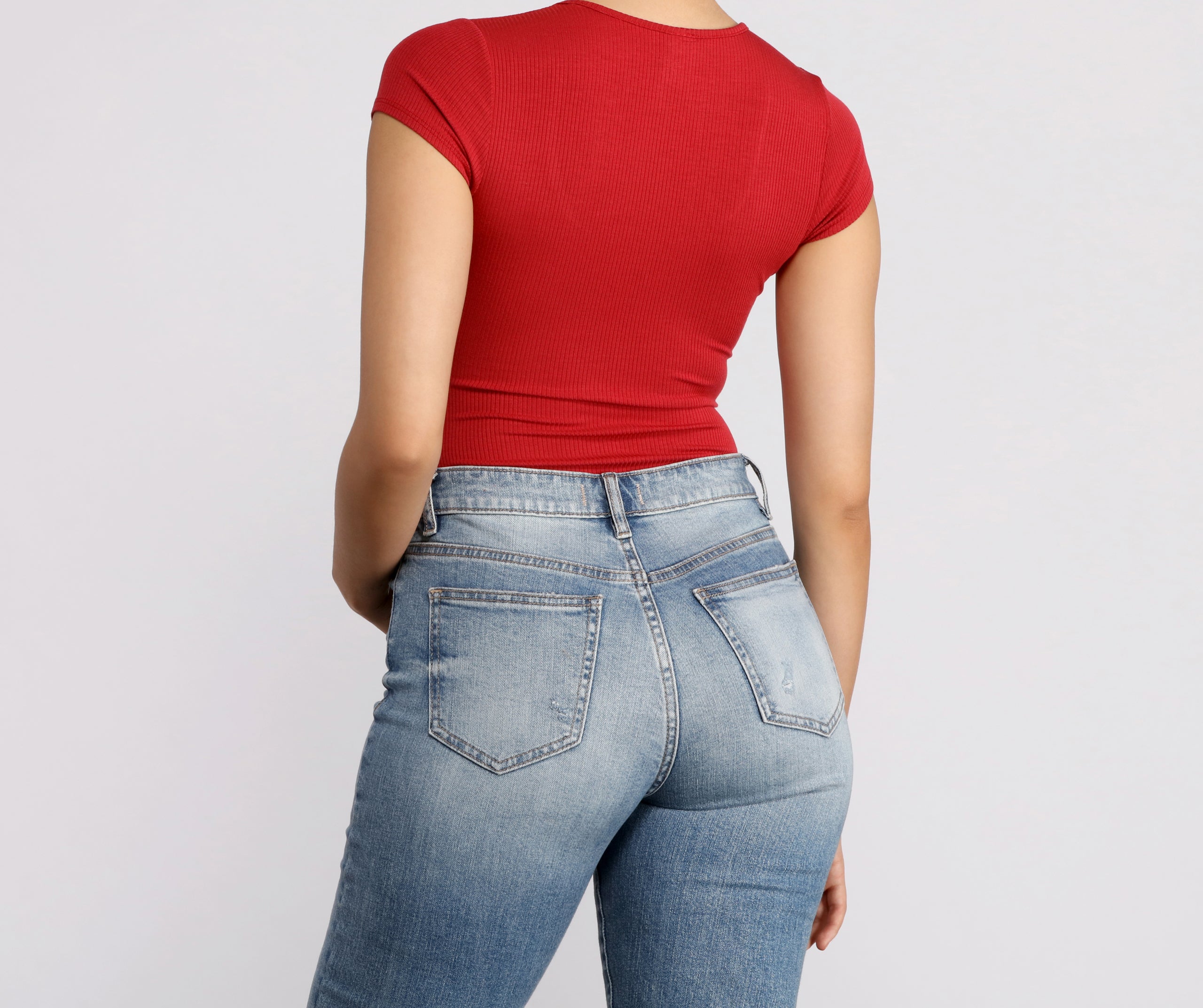 Feeling Basic Ribbed Knit Top - Image 22