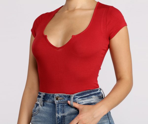 Feeling Basic Ribbed Knit Top - Image 23