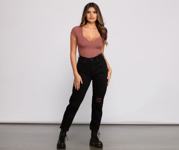 Feeling Basic Ribbed Knit Top - Image 20