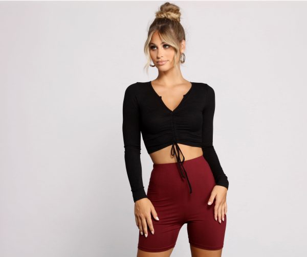 Draw Me In Ribbed Crop Top - Image 5