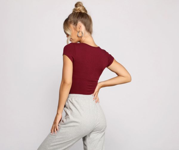 Feeling Basic Ribbed Knit Top - Image 34