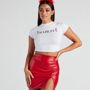 Diablita Crop Top