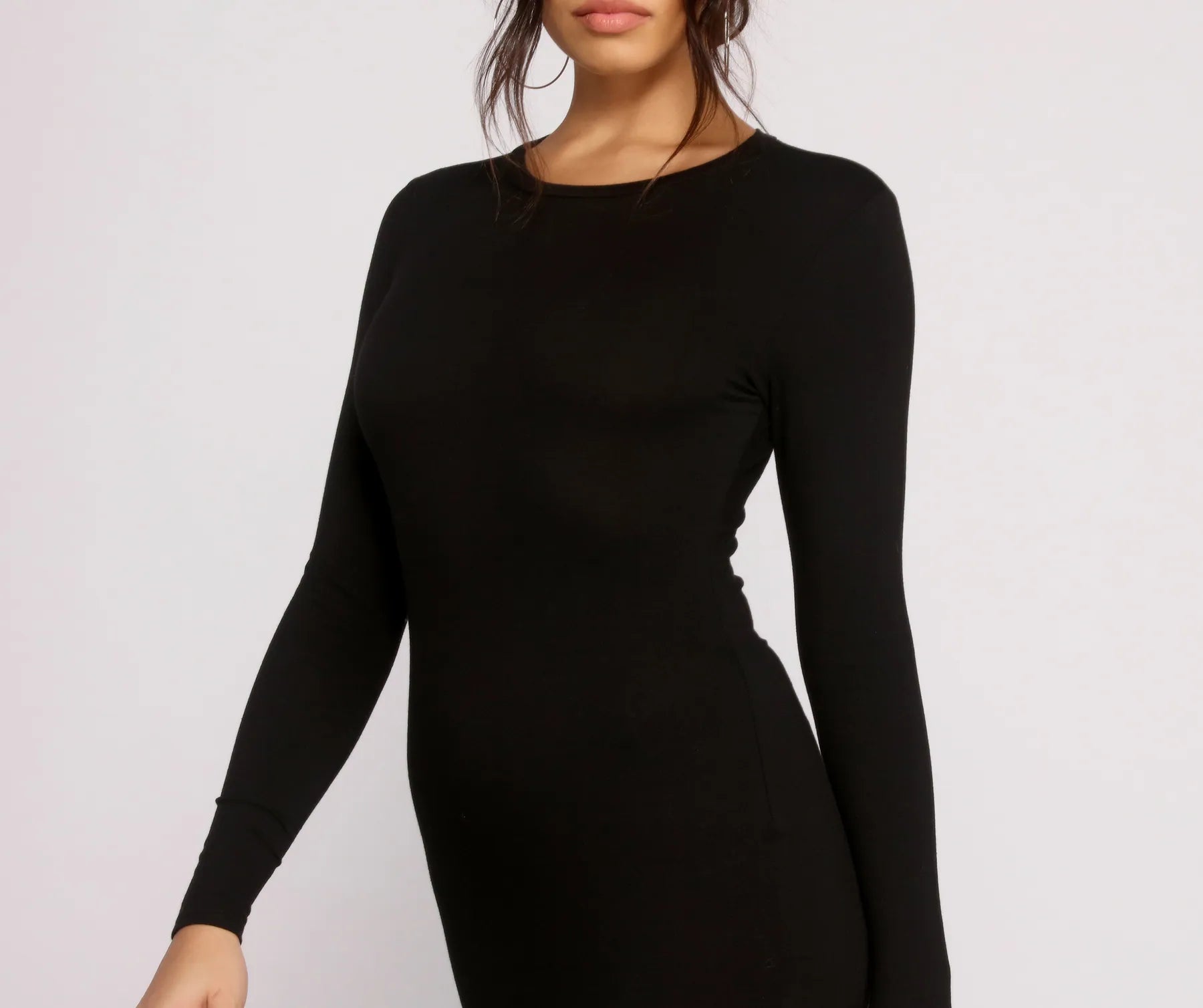 Back to Basics Knit Mini Dress - Image 7