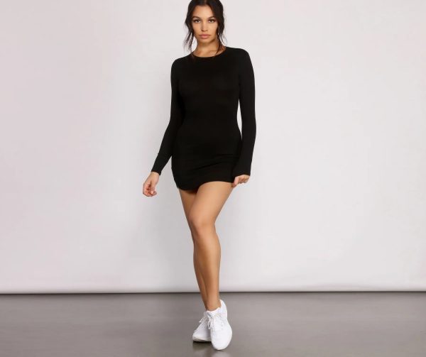Back to Basics Knit Mini Dress - Image 8