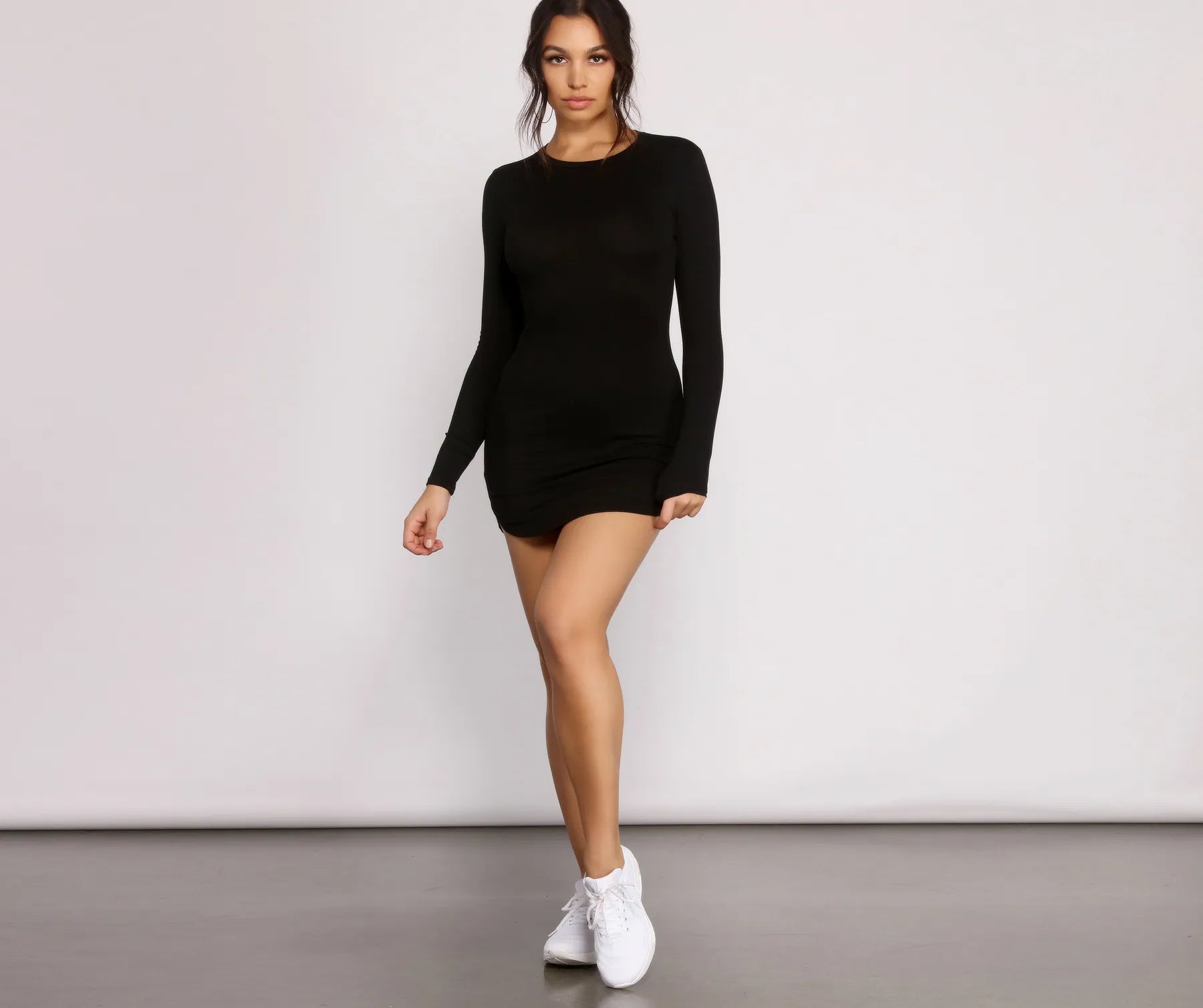 Back to Basics Knit Mini Dress - Image 8
