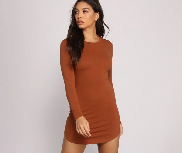 Back to Basics Knit Mini Dress - Image 12