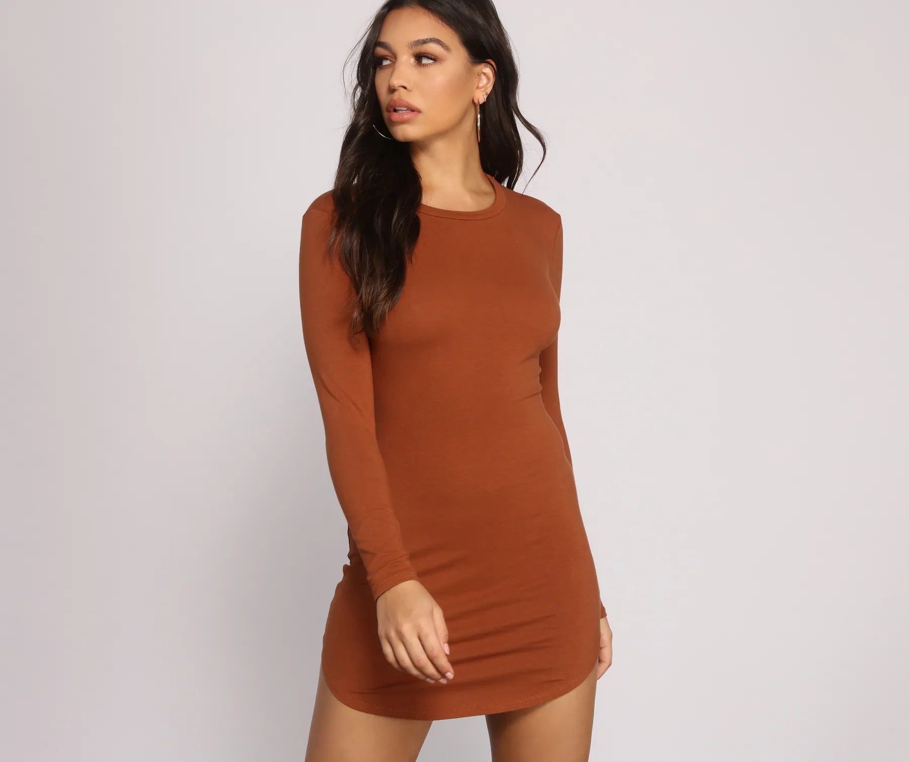Back to Basics Knit Mini Dress - Image 12