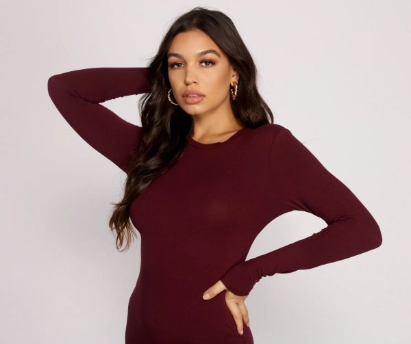 Back to Basics Knit Mini Dress - Image 3