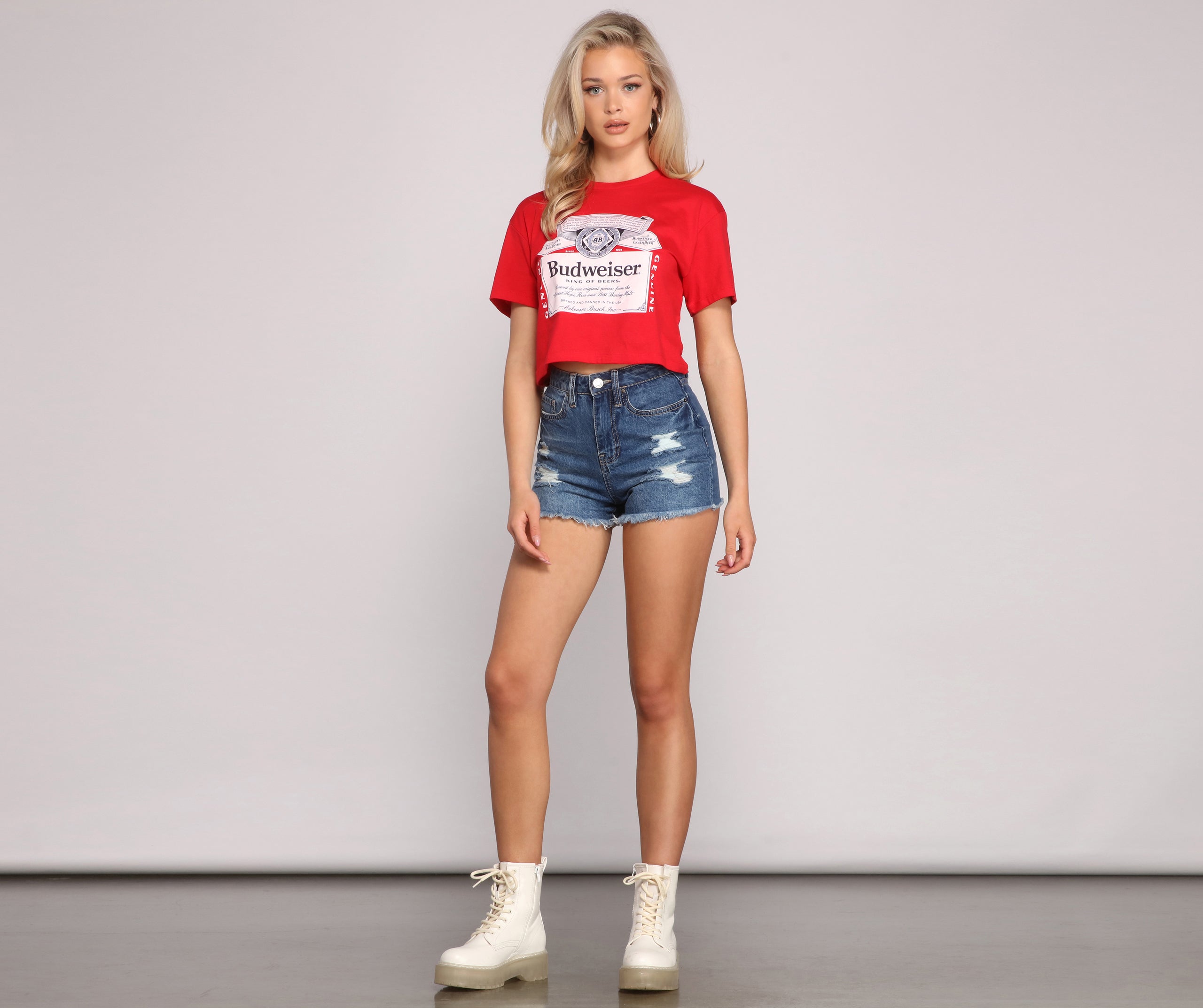 Budweiser Graphic Crop Top - Image 4