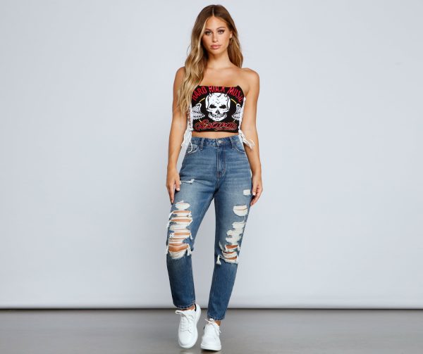 Rocker Babe Strapless Cropped Bustier - Image 4