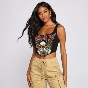 Hit The Road Graphic Bustier