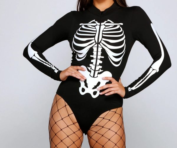 Spooktacular Skeleton Print Bodysuit - Image 2