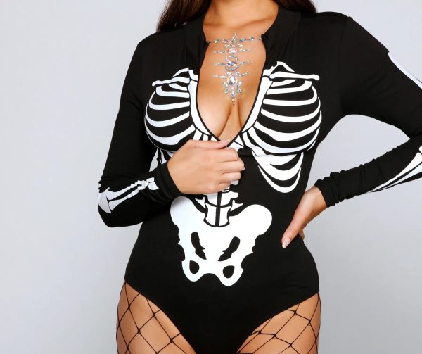 Spooktacular Skeleton Print Bodysuit - Image 3