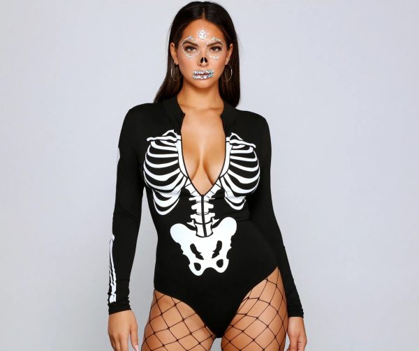 Spooktacular Skeleton Print Bodysuit - Image 4