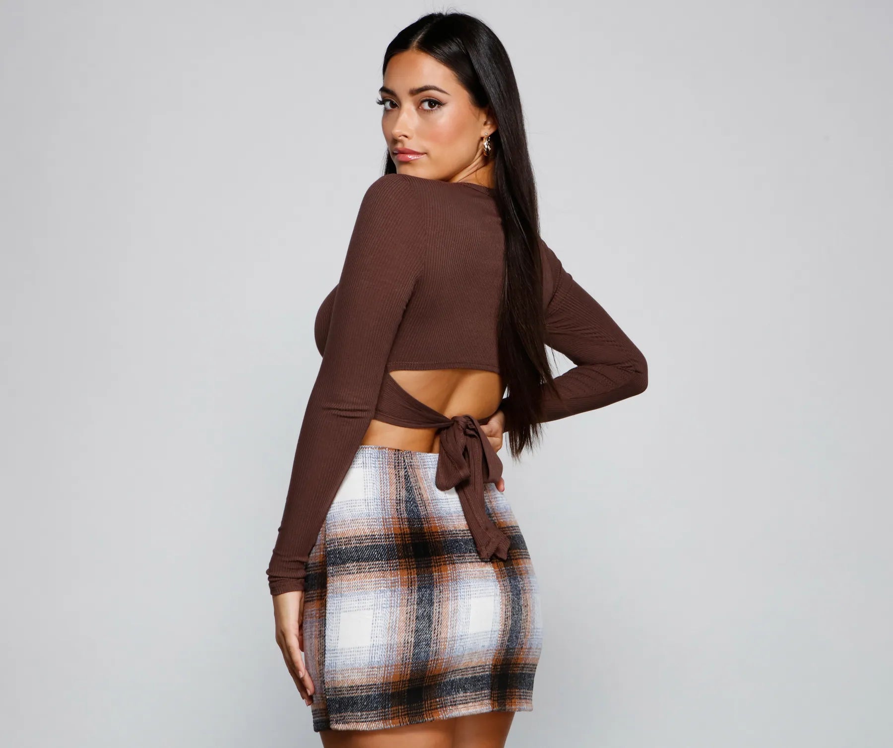 Go With It Ribbed Knit Crop Top - Image 9