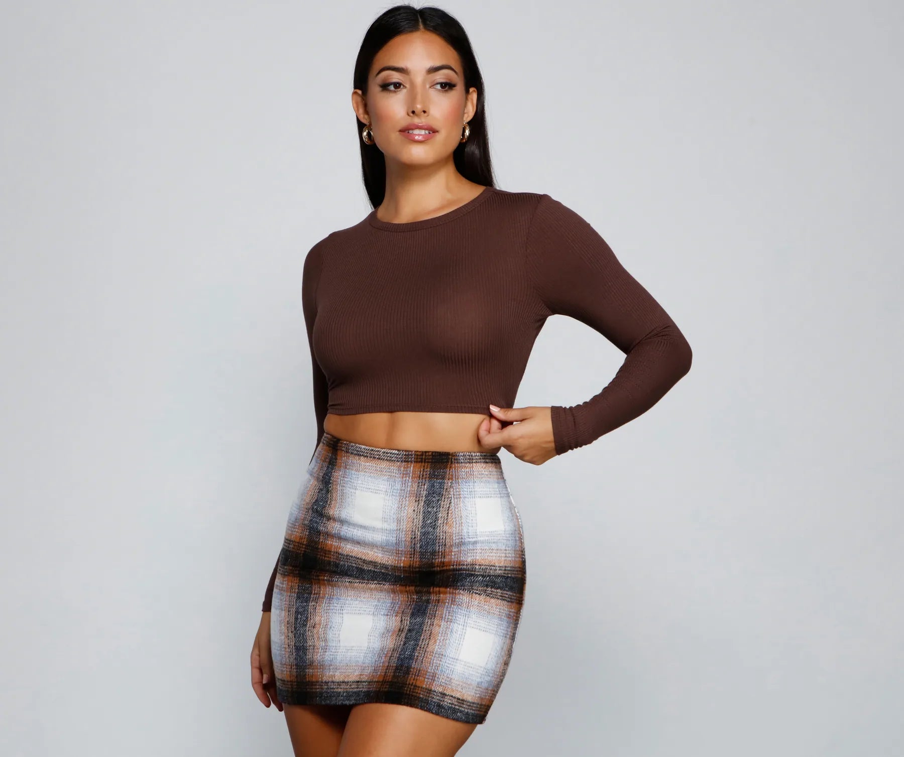 Go With It Ribbed Knit Crop Top - Image 10