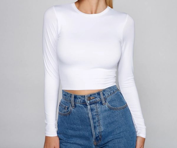 Essential Long Sleeve Crew Top - Image 19