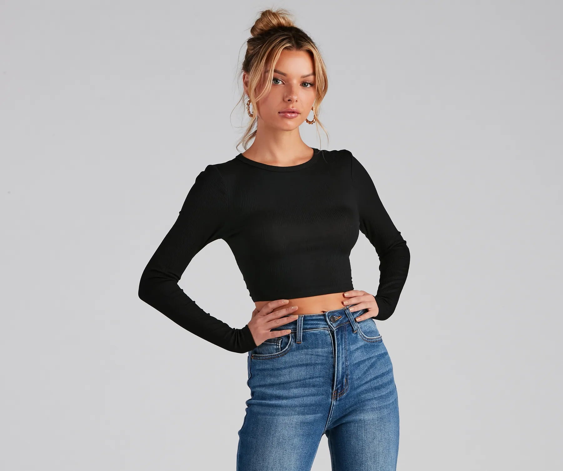 Go With It Ribbed Knit Crop Top - Image 13