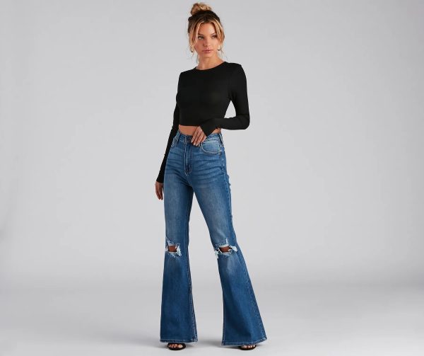 Go With It Ribbed Knit Crop Top - Image 15