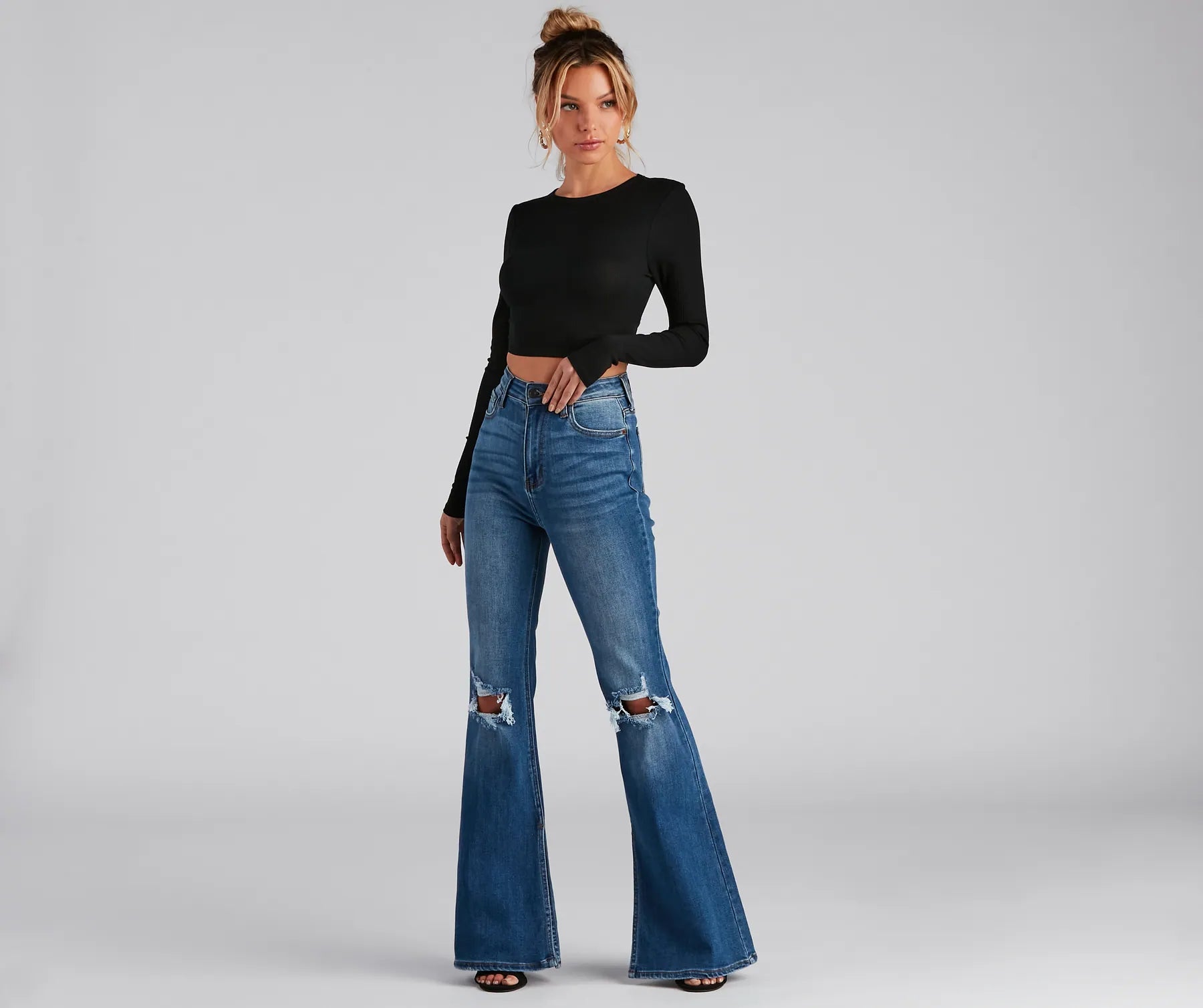 Go With It Ribbed Knit Crop Top - Image 15