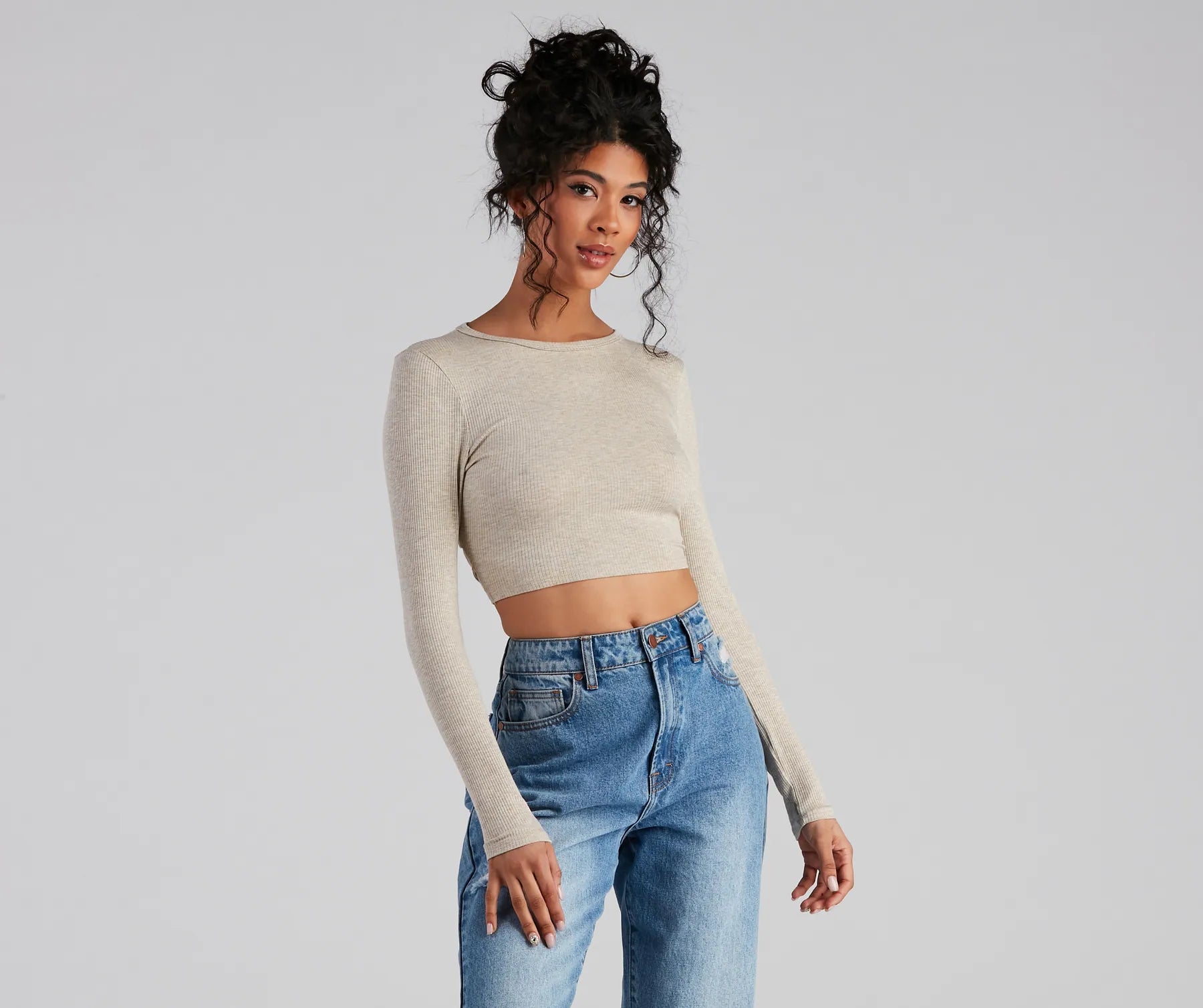 Go With It Ribbed Knit Crop Top - Image 17