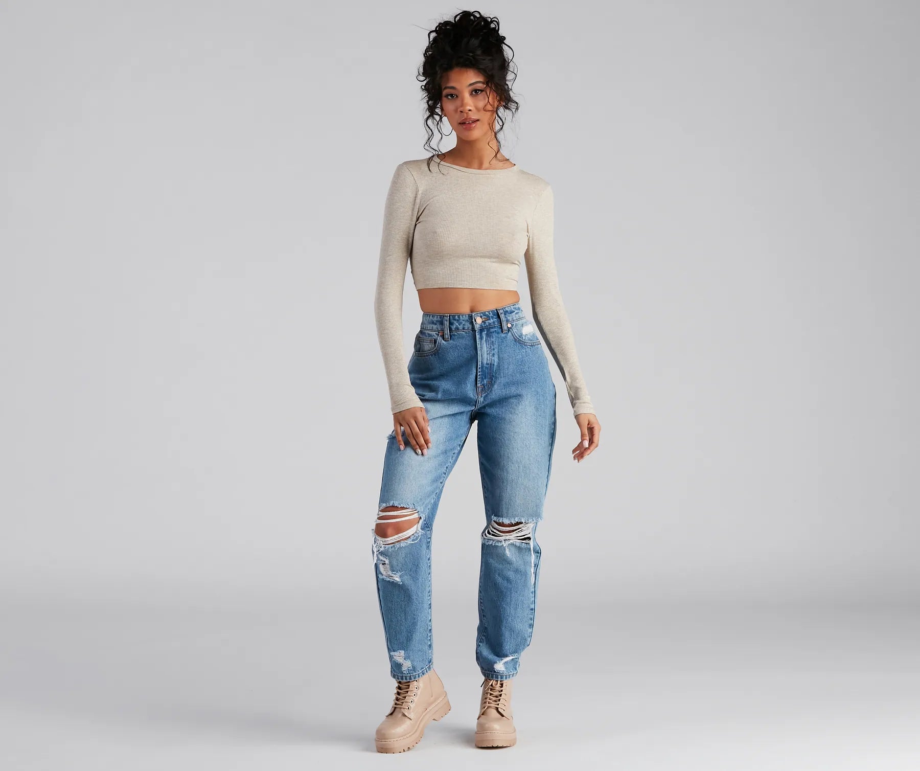 Go With It Ribbed Knit Crop Top - Image 19