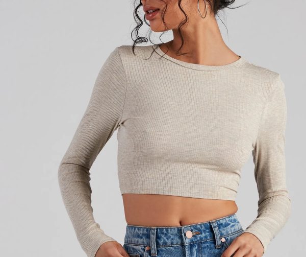 Go With It Ribbed Knit Crop Top - Image 20