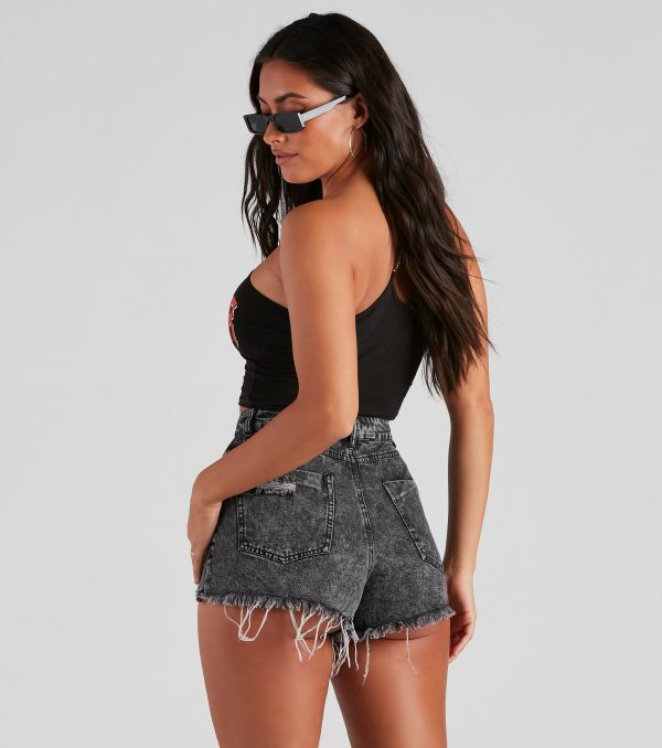 Rockstar Life Graphic Crop Top - Image 2