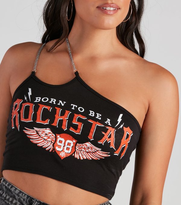 Rockstar Life Graphic Crop Top - Image 4