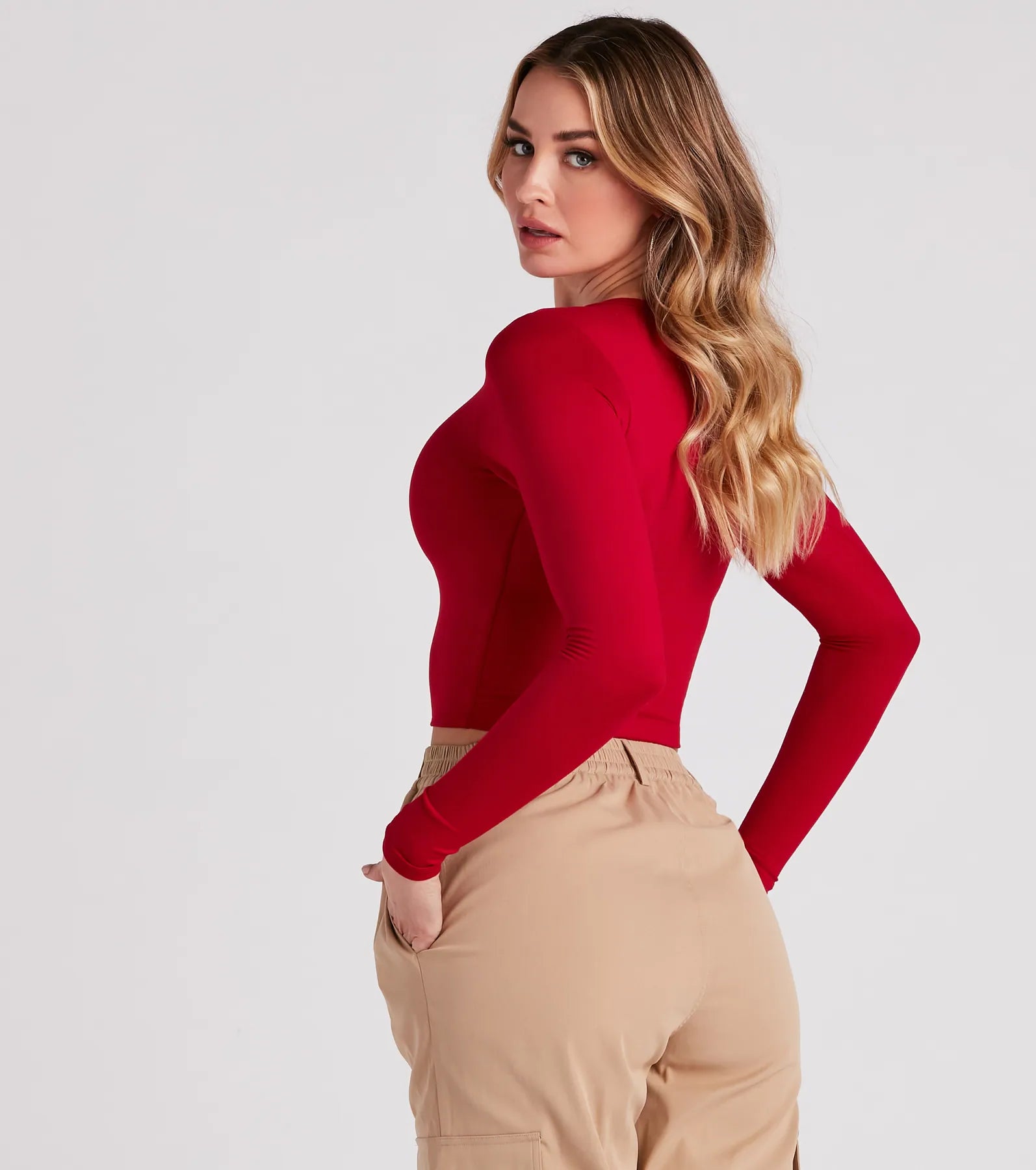 Essential Long Sleeve Crew Top - Image 22