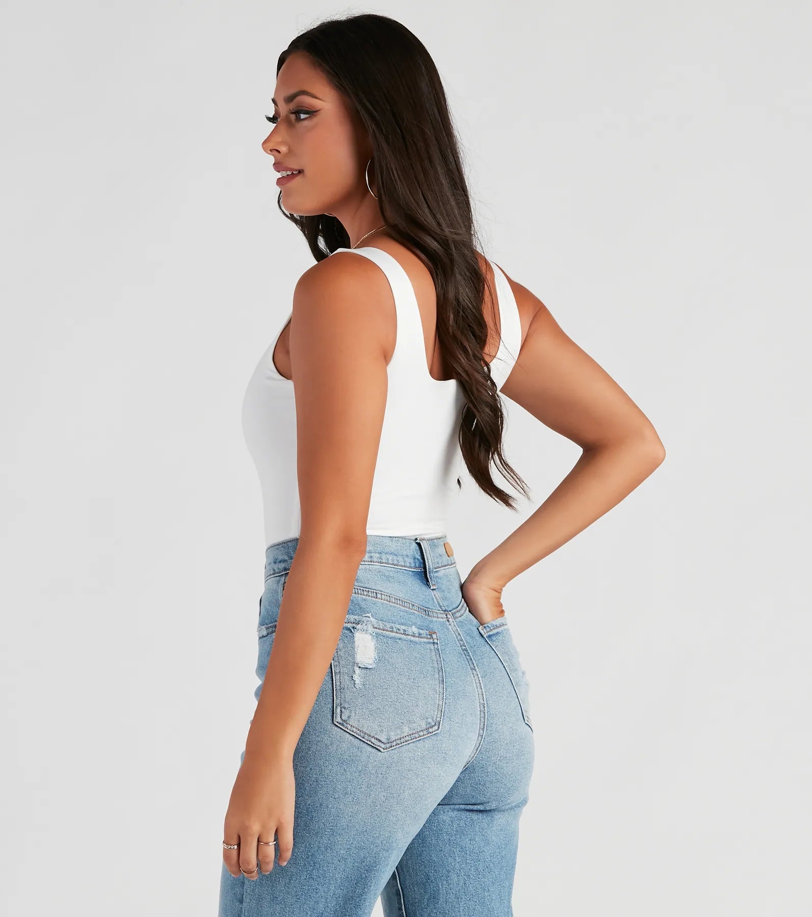 Staple Piece Scoop Neck Bodysuit - Image 2