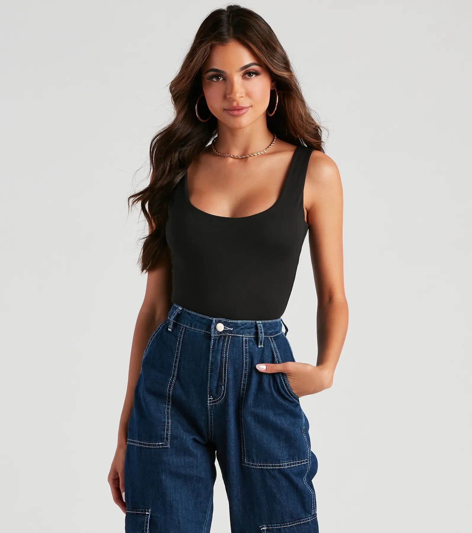 Staple Piece Scoop Neck Bodysuit - Image 11