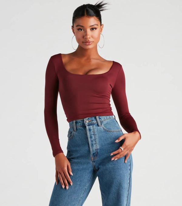 Clean Lines Scoop Neck Seamless Top - Image 13