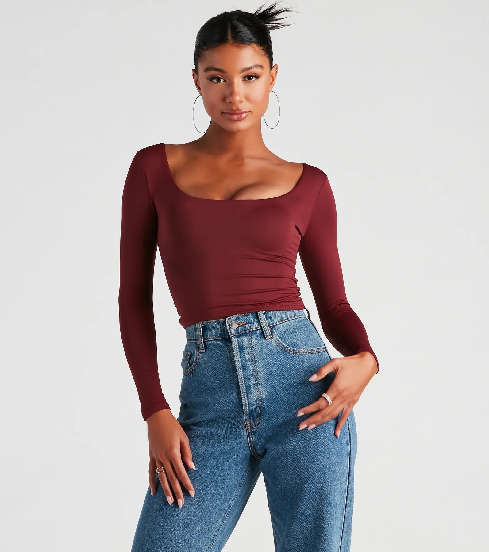 Clean Lines Scoop Neck Seamless Top - Image 13