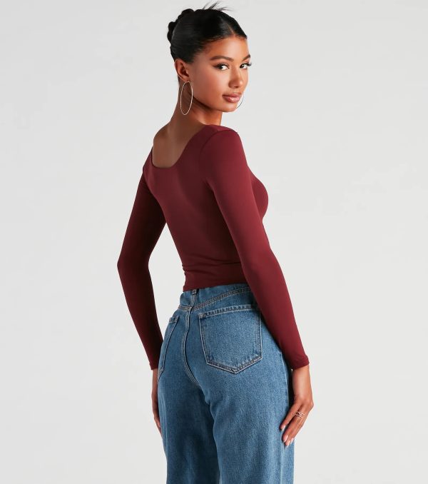 Clean Lines Scoop Neck Seamless Top - Image 14