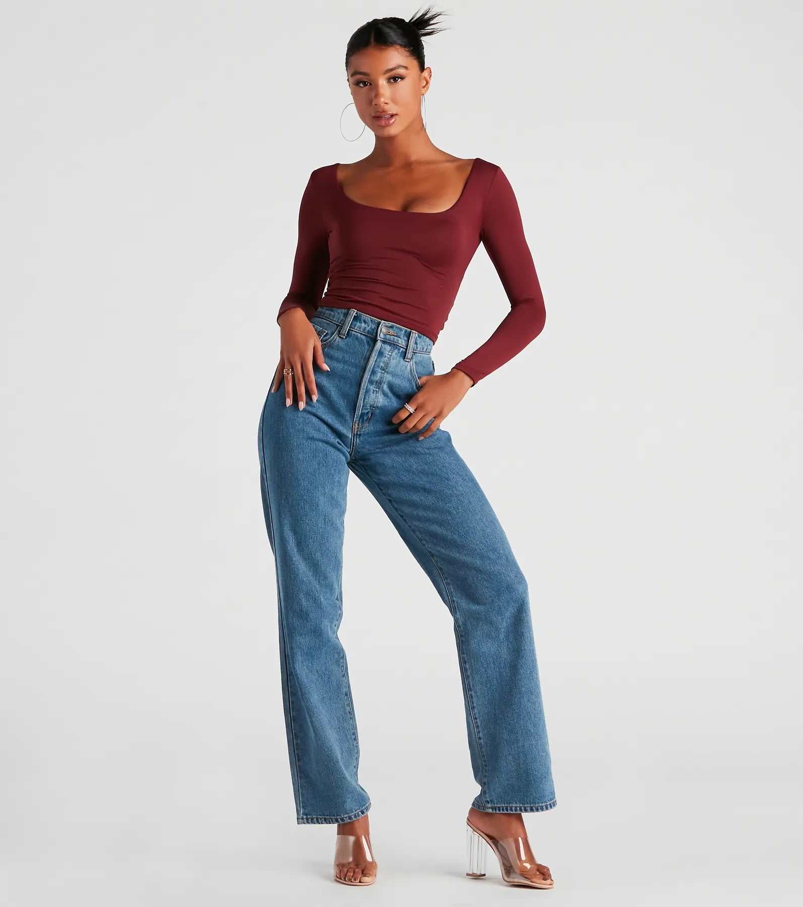 Clean Lines Scoop Neck Seamless Top - Image 15