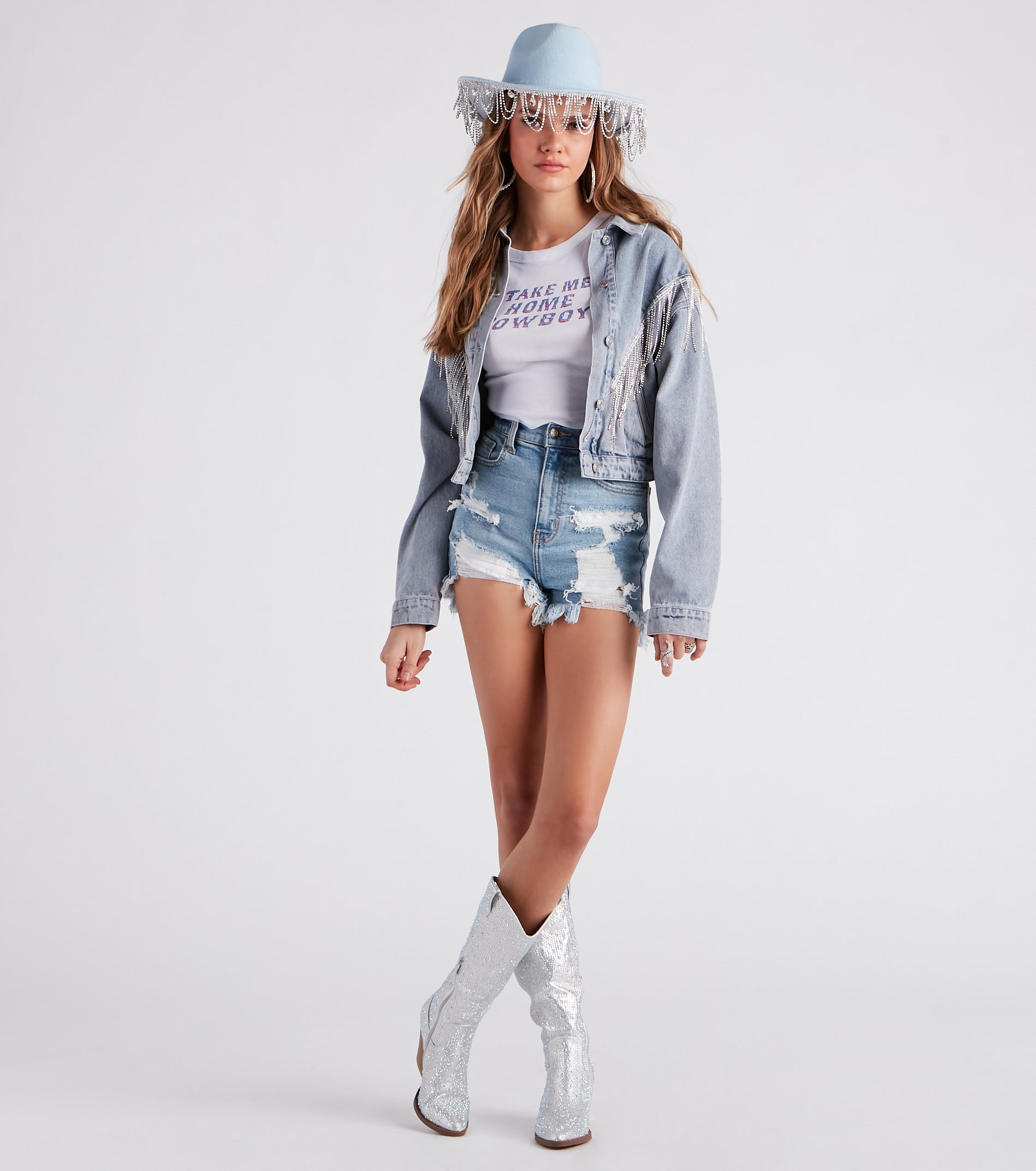 Take Me Home Cowboy Graphic Tank Top - Image 3
