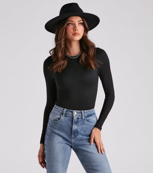 Smooth Basic Long Sleeve Bodysuit - Image 6