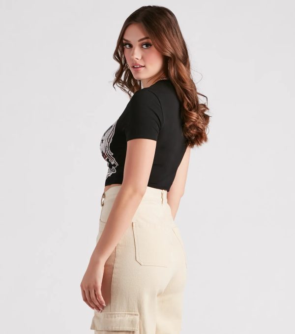 Rodeo Angel Cropped Graphic Tee - Image 2