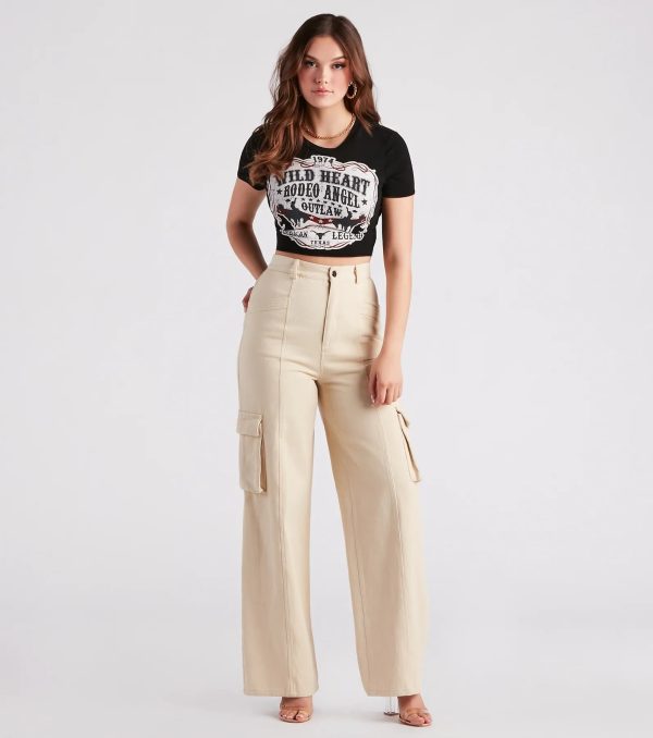 Rodeo Angel Cropped Graphic Tee - Image 3