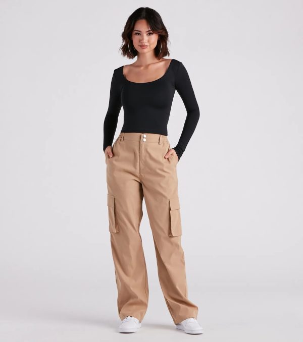 Clean Lines Scoop Neck Seamless Top - Image 3