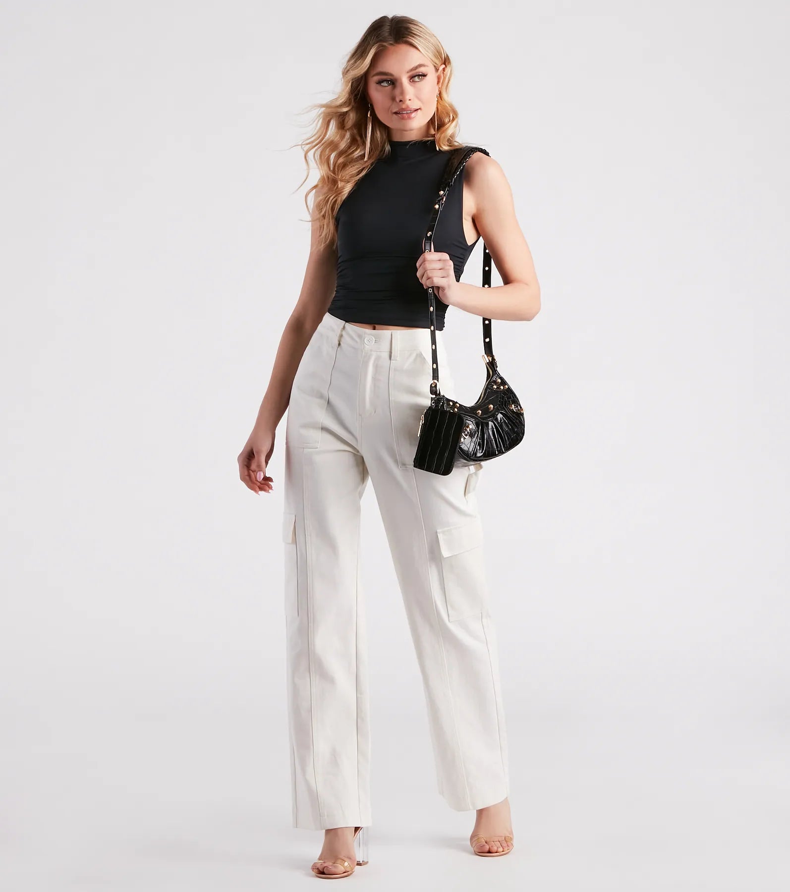 Smooth Silhouette Mock Neck Top - Image 3