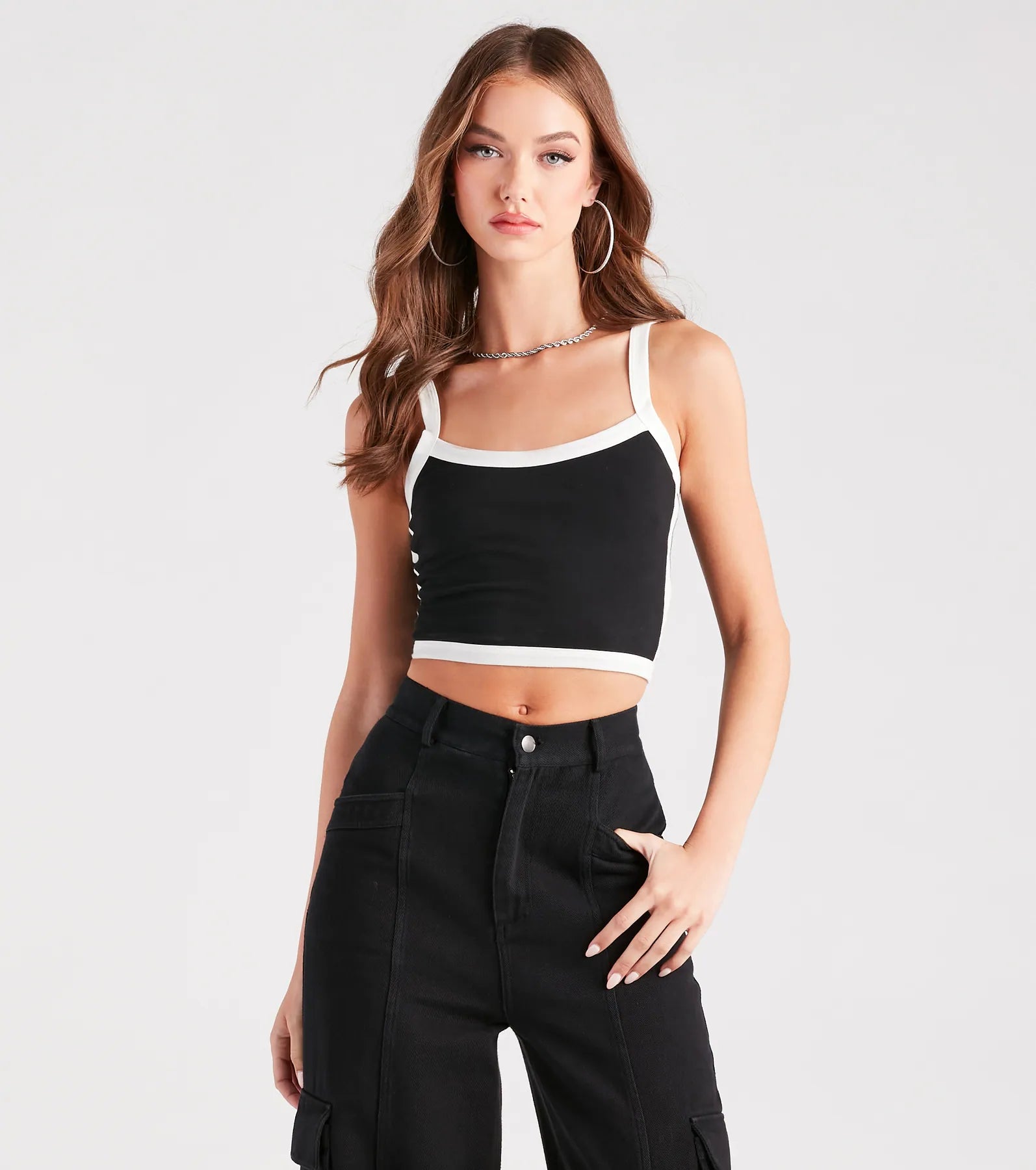 Retro Street Style Tank Crop Top - Image 5