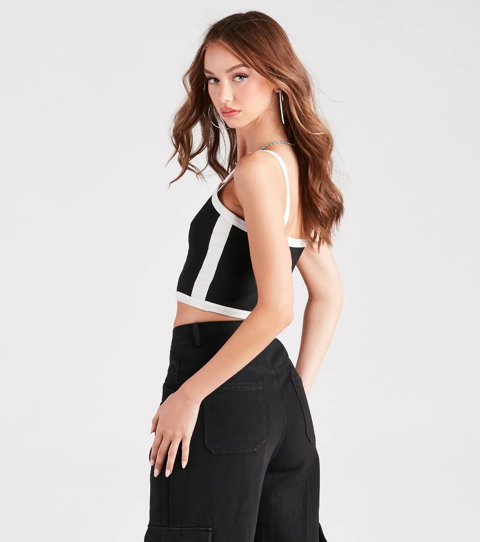Retro Street Style Tank Crop Top - Image 6