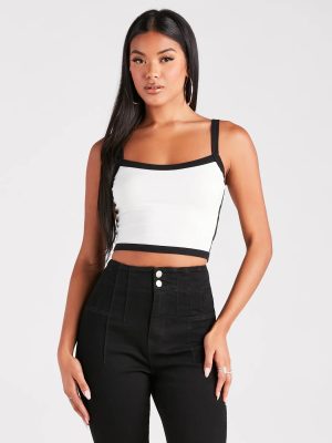 Retro Street Style Tank Crop Top
