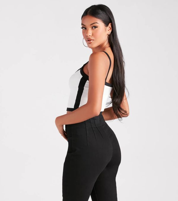 Retro Street Style Tank Crop Top - Image 2