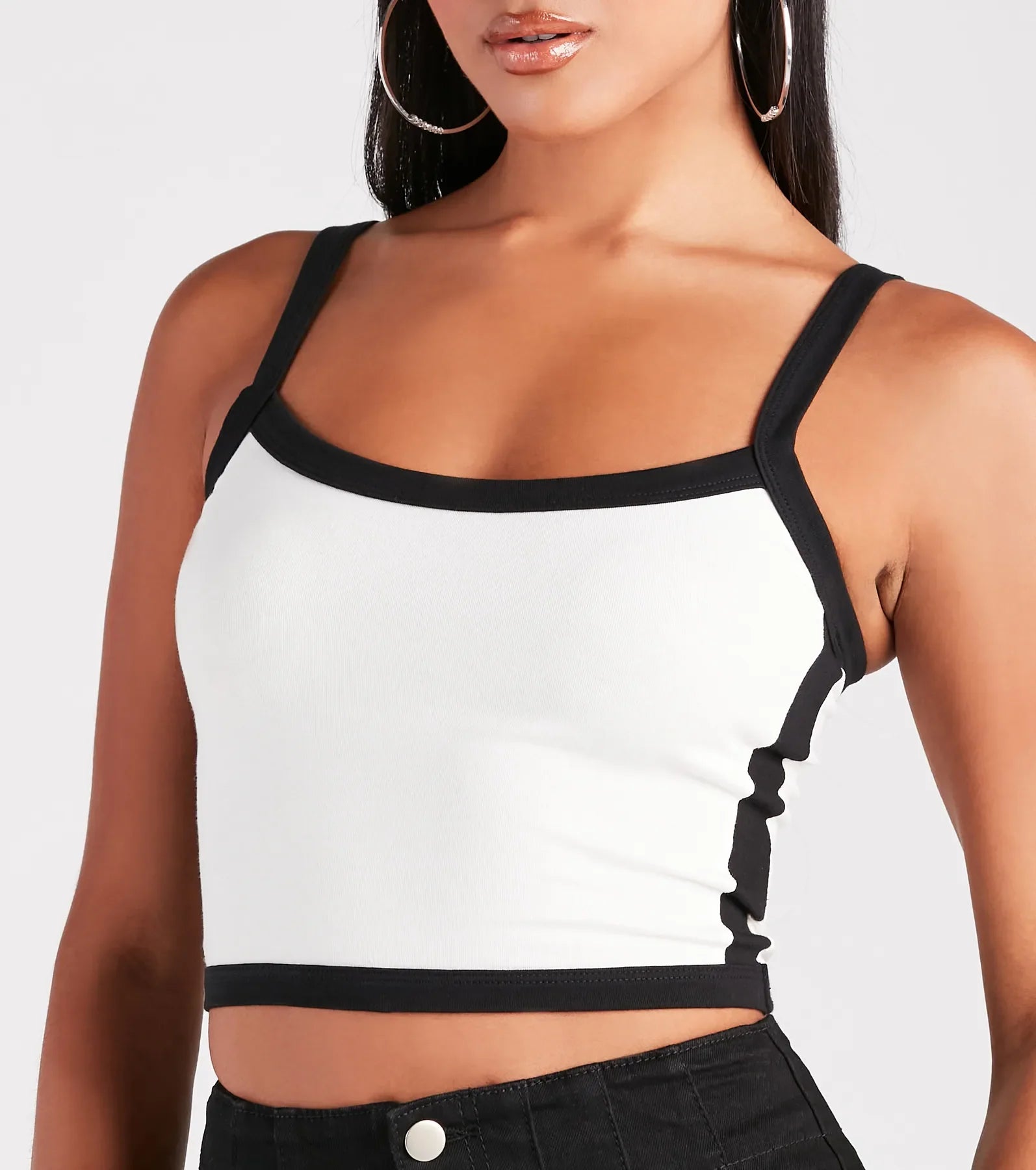 Retro Street Style Tank Crop Top - Image 4