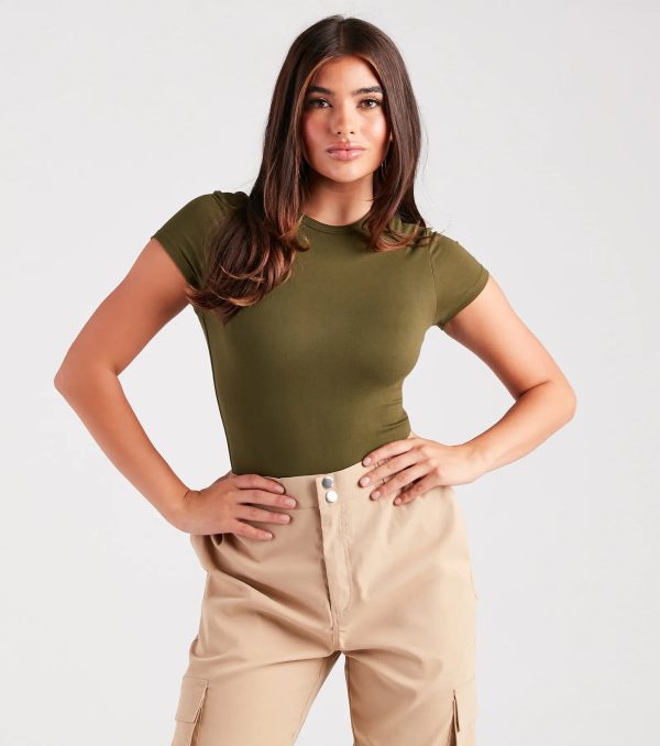 Casually Cute Basic Short Sleeve Bodysuit - Image 11