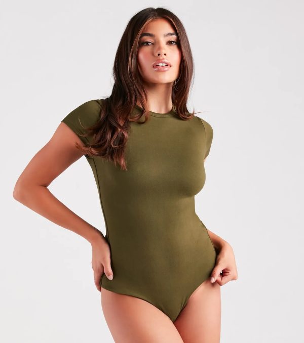 Casually Cute Basic Short Sleeve Bodysuit - Image 15