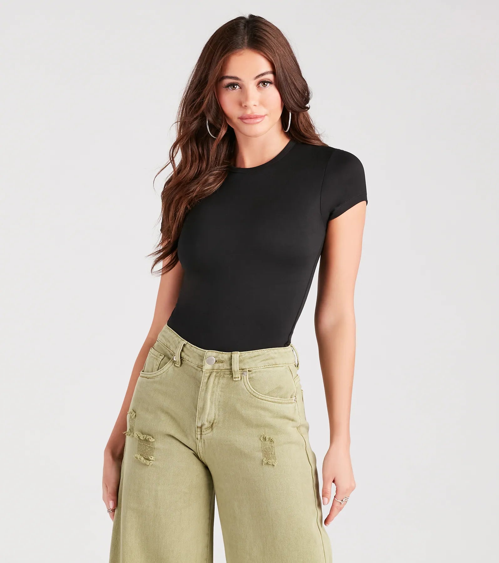 Casually Cute Basic Short Sleeve Bodysuit - Image 6